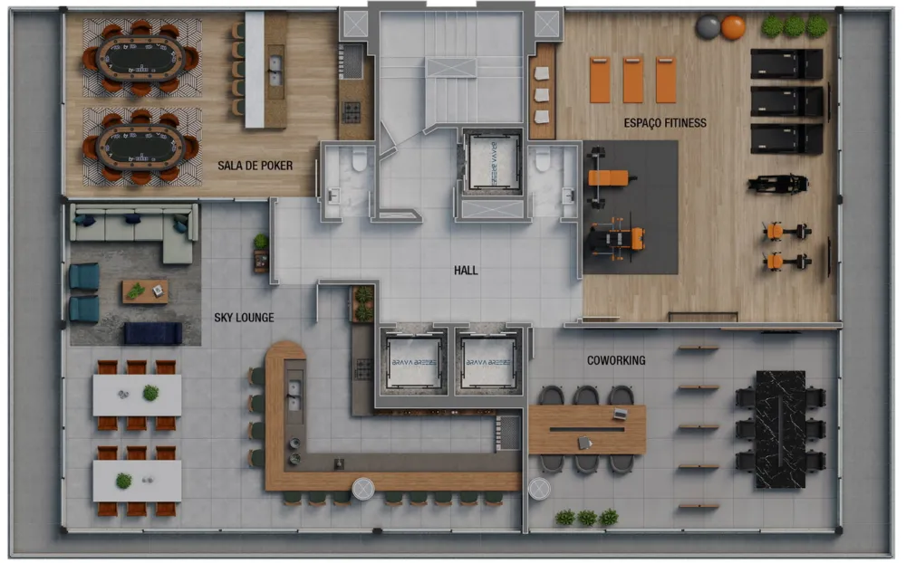 Apartamento 2 quartos para venda no bairro Praia Brava em Itajaí
