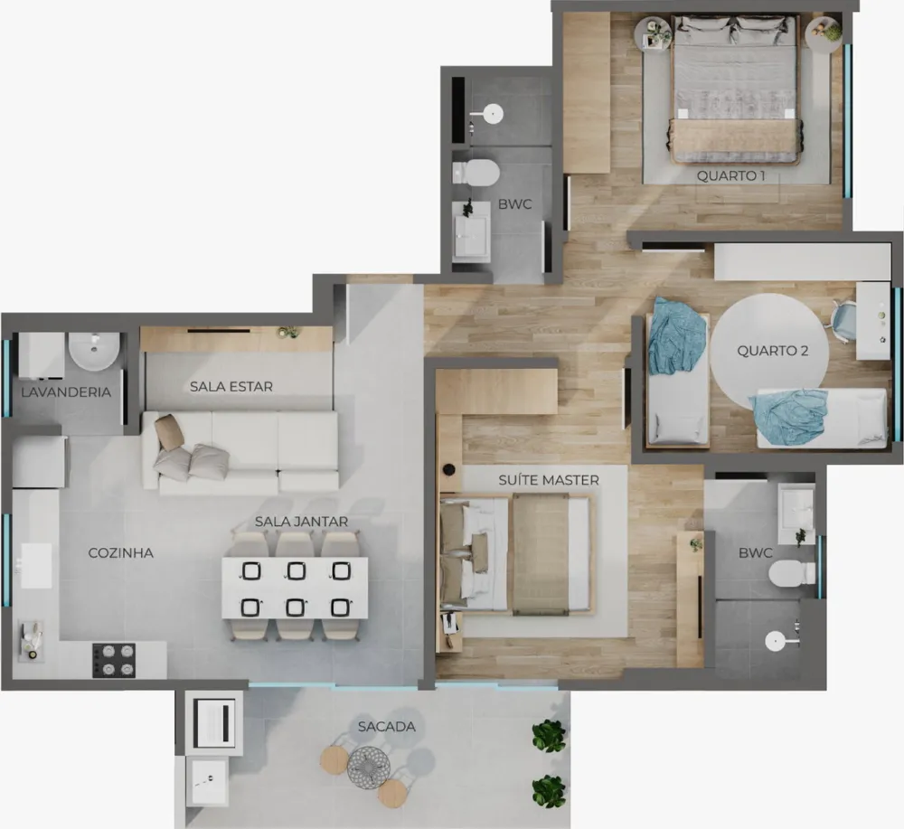 Apartamento 3 quartos para venda no bairro Centro em Balneário Piçarras