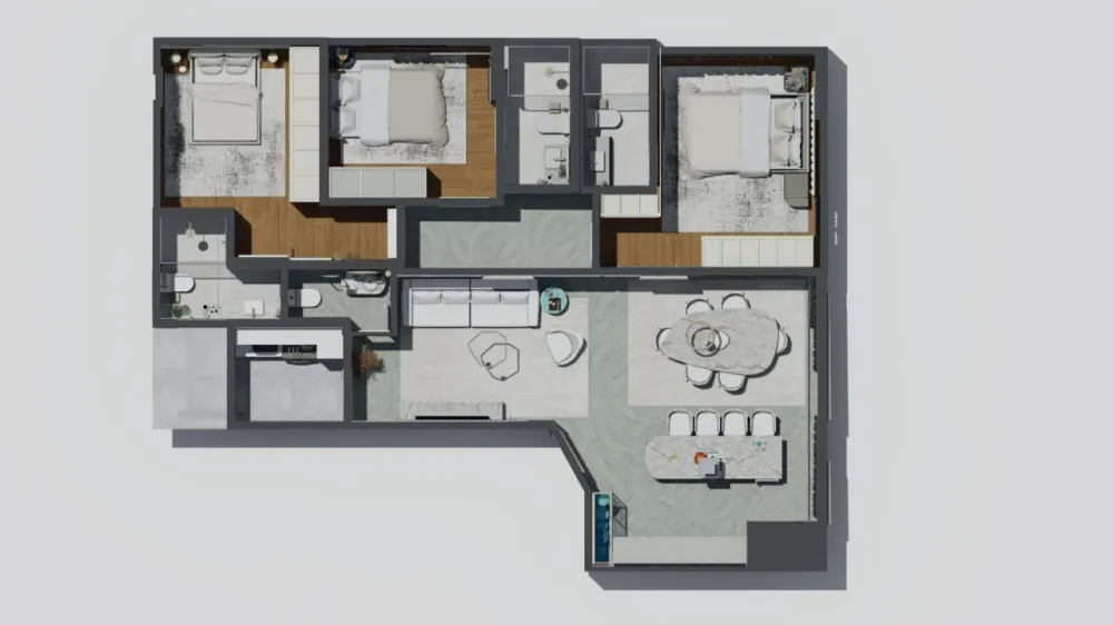 Apartamento 3 quartos para venda no bairro Centro em Balneário Camboriú