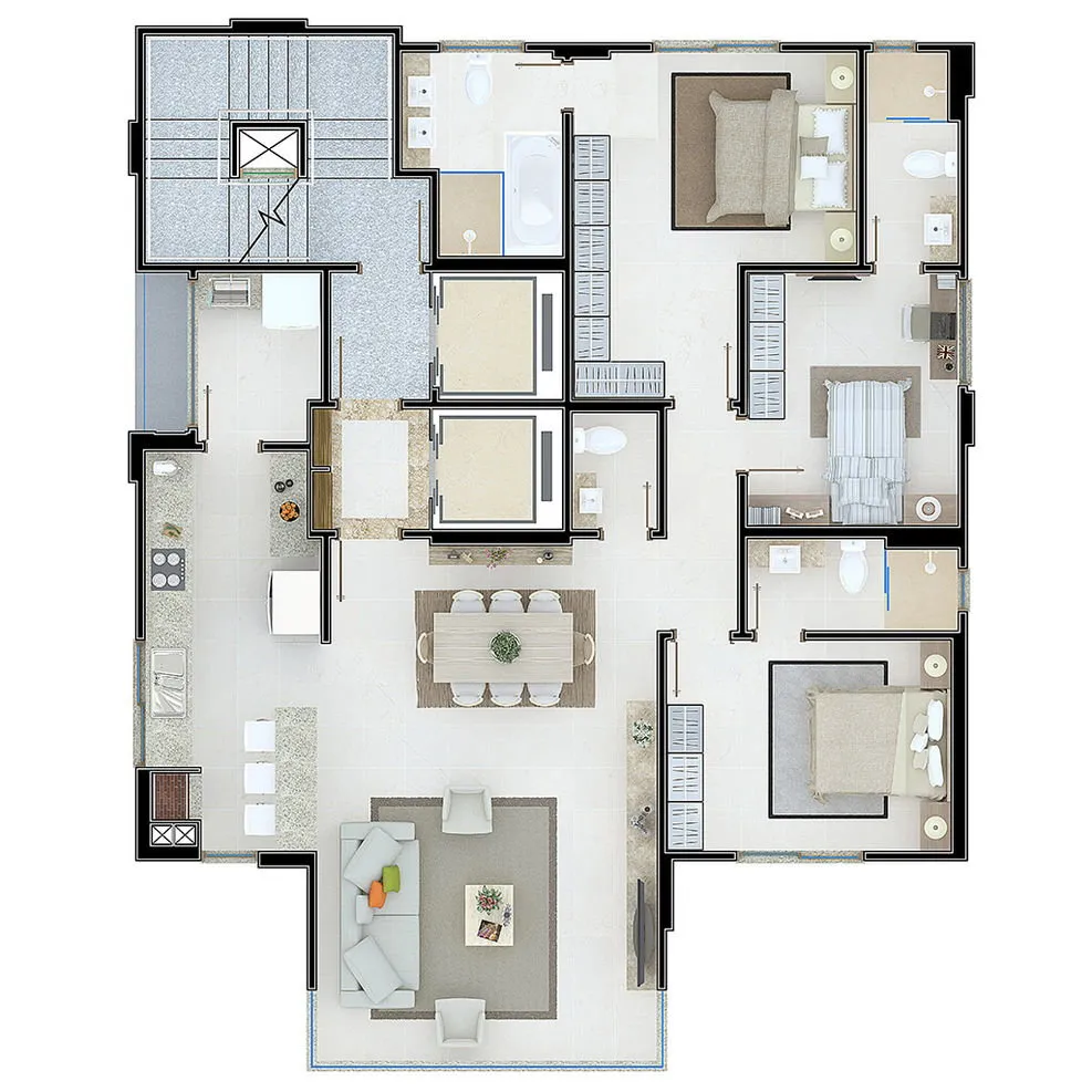 Apartamento 3 quartos para venda no bairro Centro em Balneário Camboriú