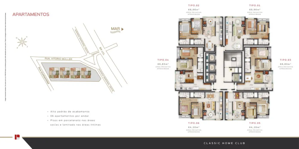 Apartamento 2 quartos para venda no bairro Monte Alegre em Camboriú