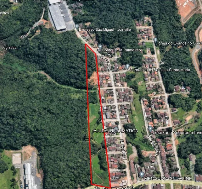 Terreno para venda no bairro Floresta em Joinville