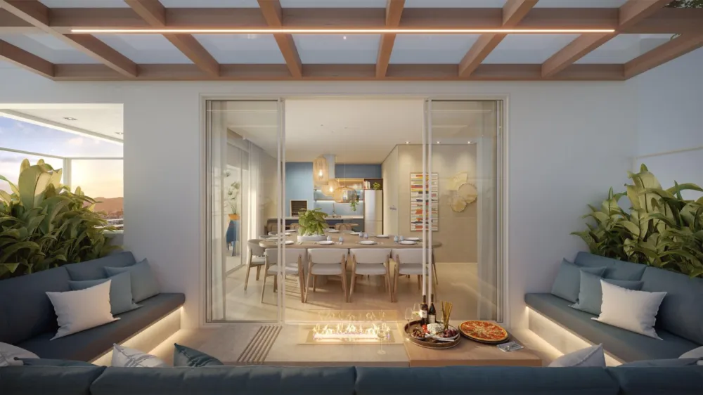 Apartamento em Balneário Piçarras, no bairro Itacolomí. O imóvel está em fase de construção